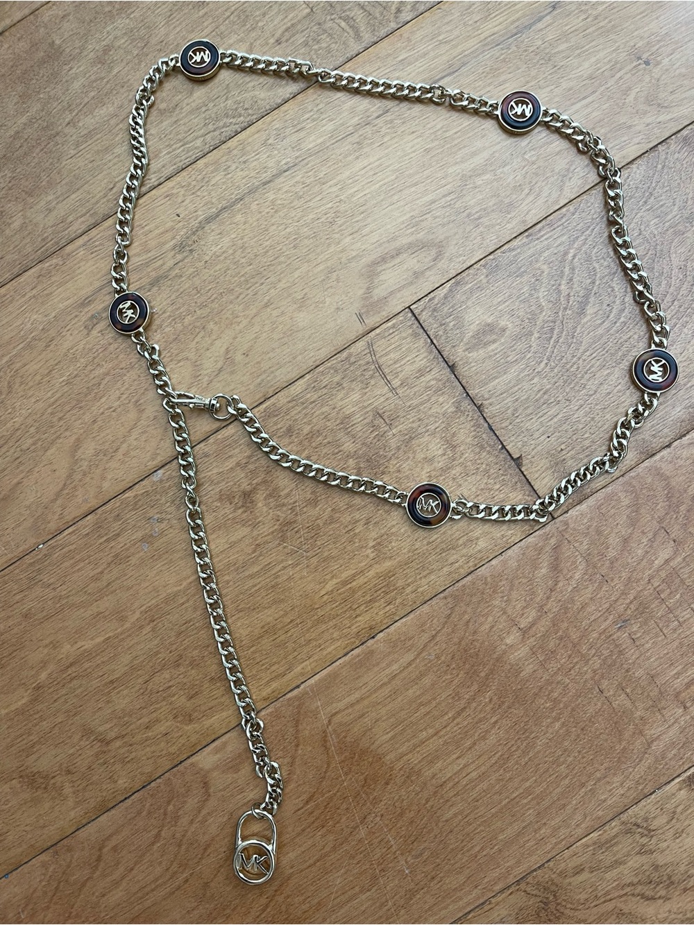 Michael Kors Gold Logo belt